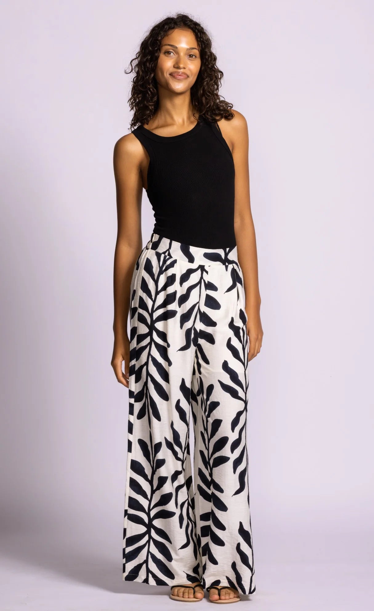 Riverside Viscose Pants- Navy