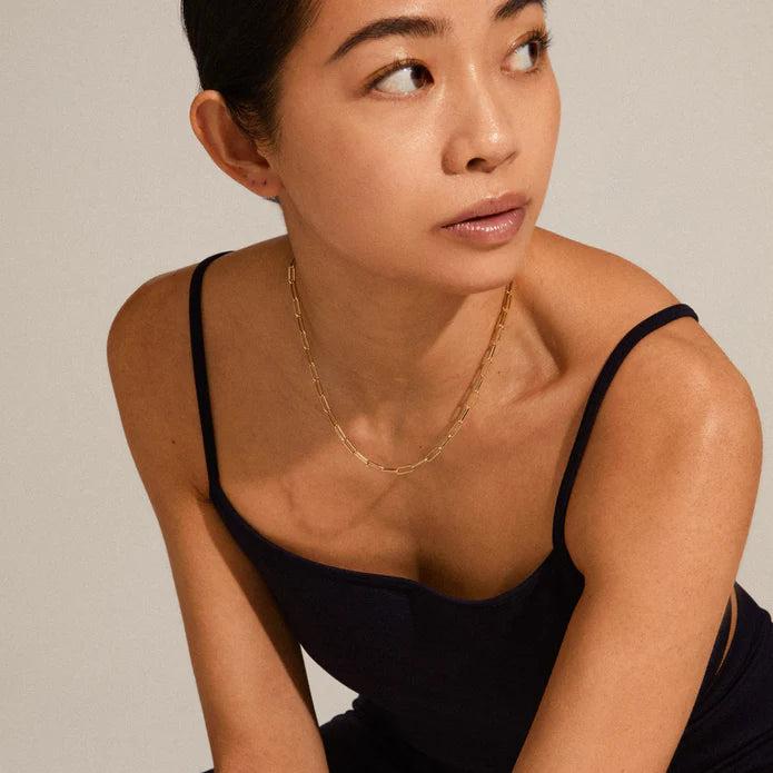 Ronja Paperclip Necklace - Gold