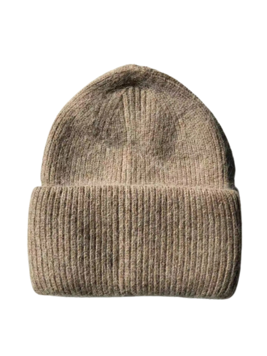Royal Angora Beanie- Soft Mushroom