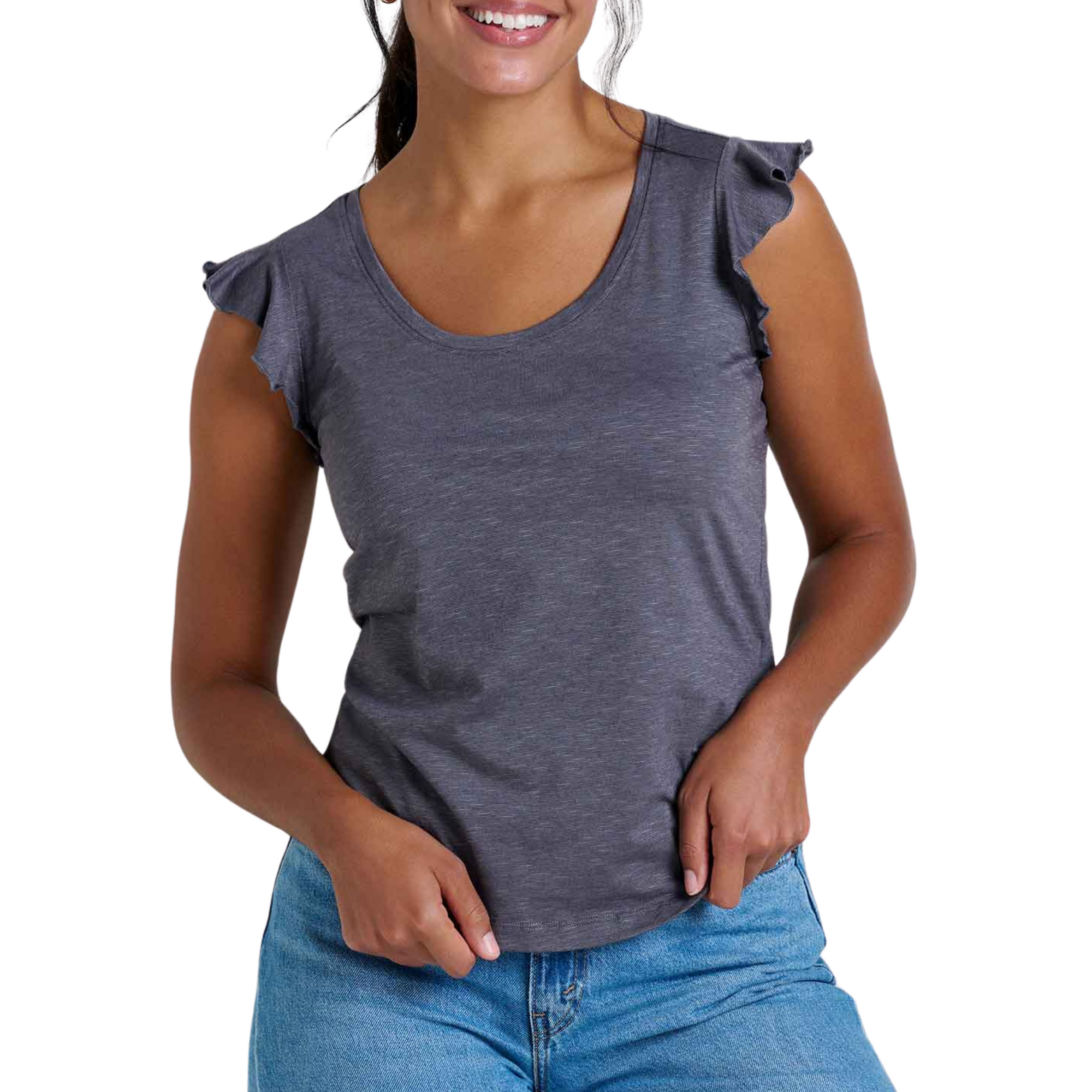 Rufflita Tee - Iron Grey