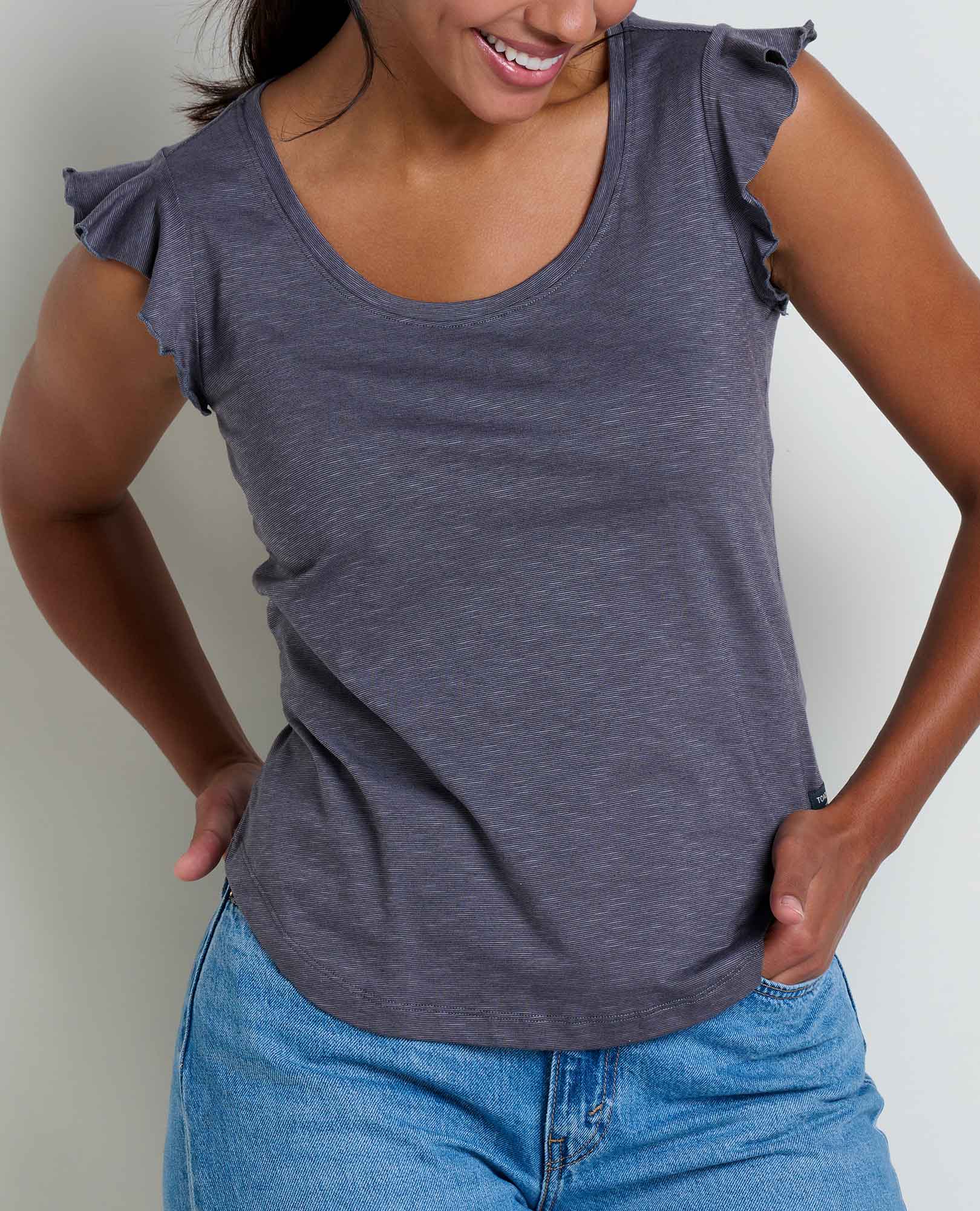 Rufflita Tee - Iron Grey