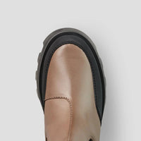 Shani Waterproof Leather Boot in Almond