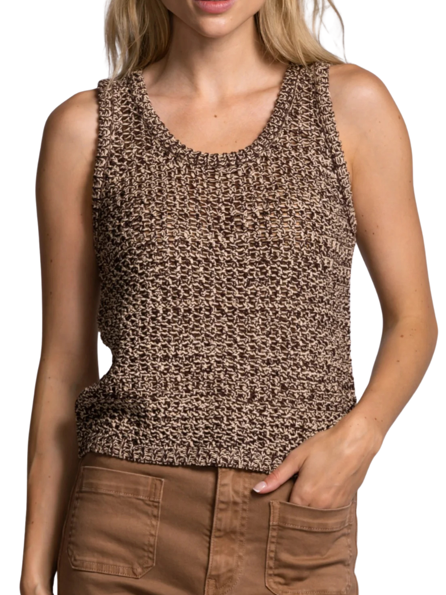 Sancola Knit Top - Brown Mix