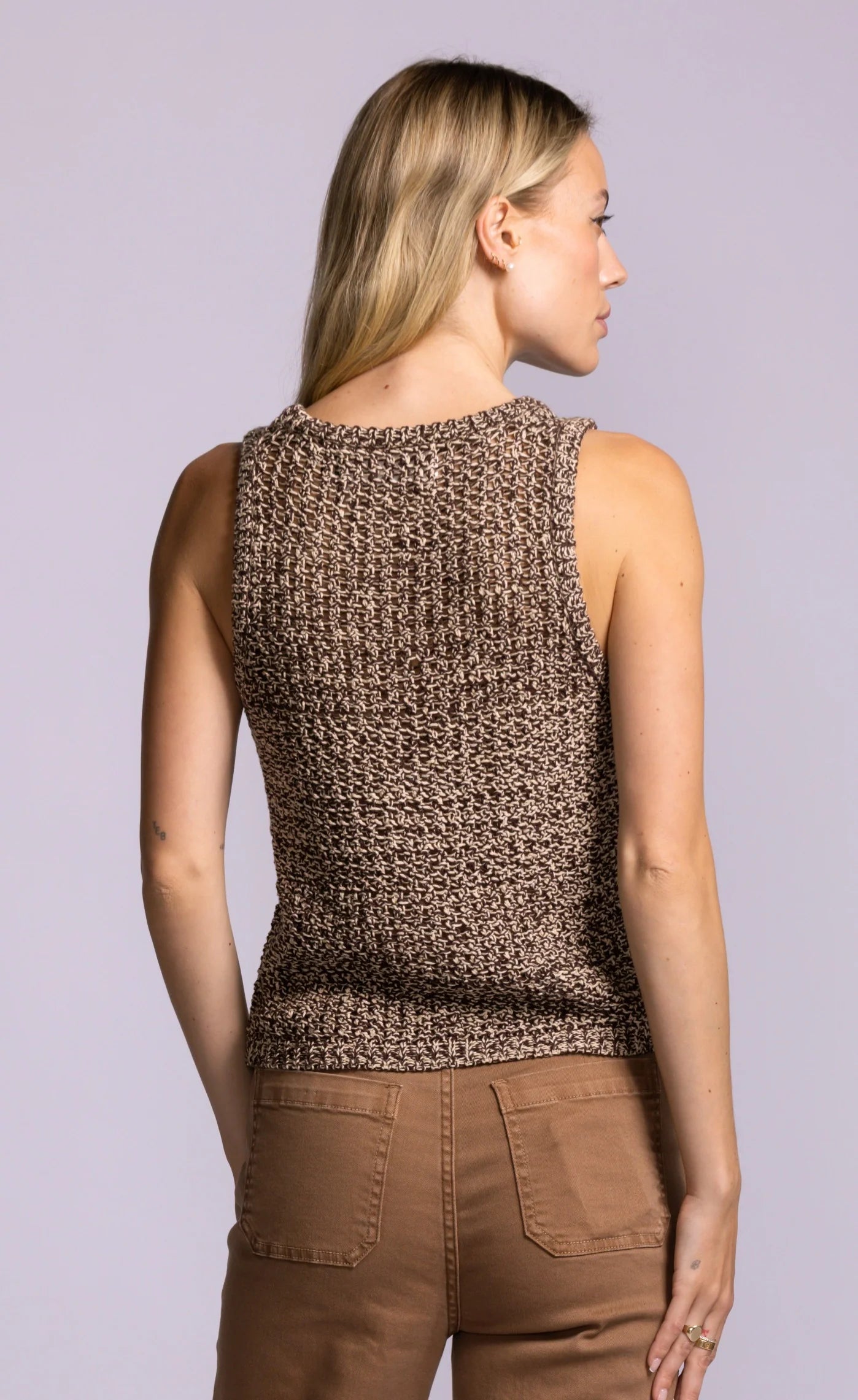 Sancola Knit Top - Brown Mix