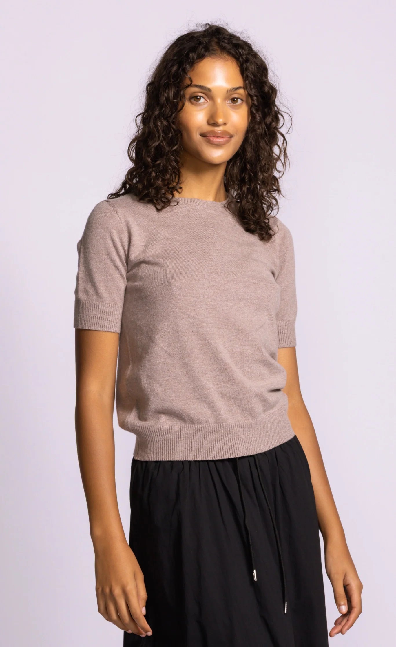 Sandy Viscose Top- Taupe