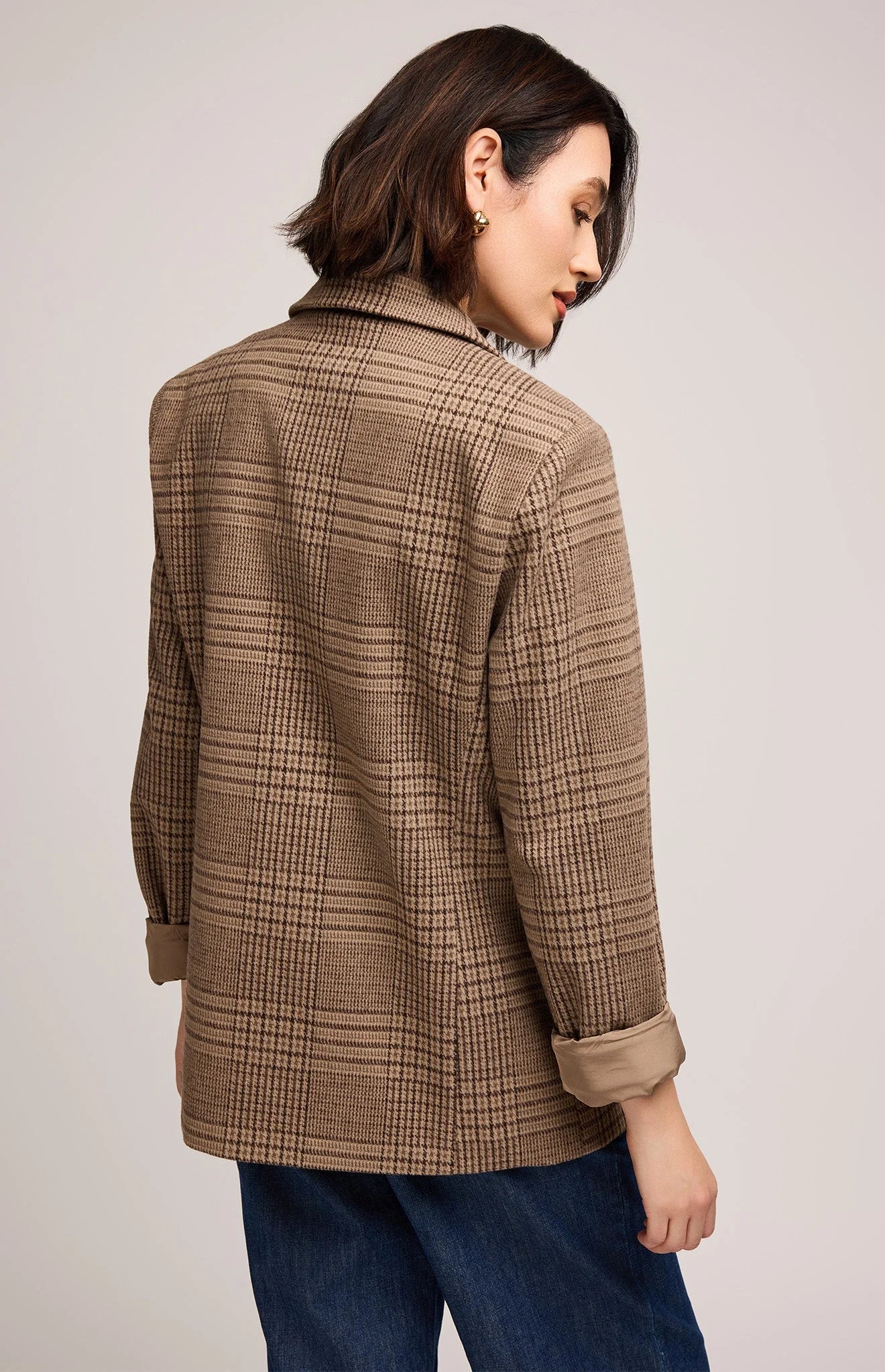 Sapphire Boyfriend Blazer - Chocolate Check