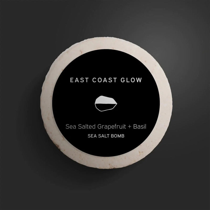 Sea Salted Grapefruit & Basil Bath Bomb From East Coast Glow