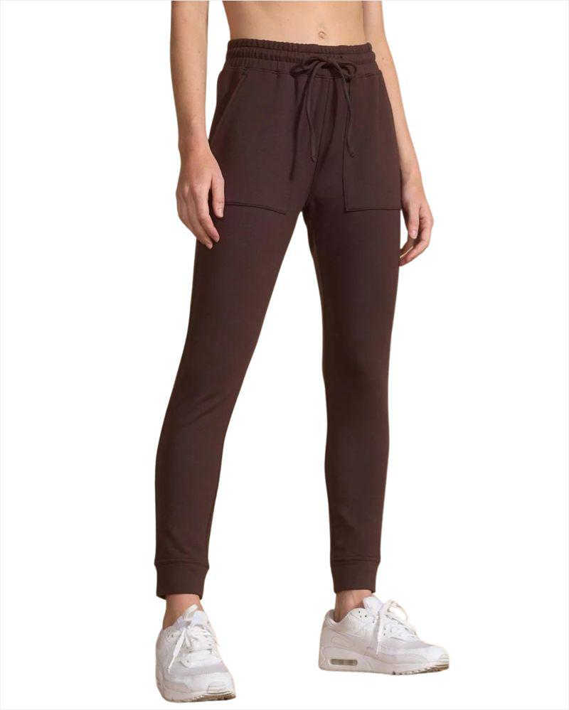 Serenity High rise Jogger in Choc Brown