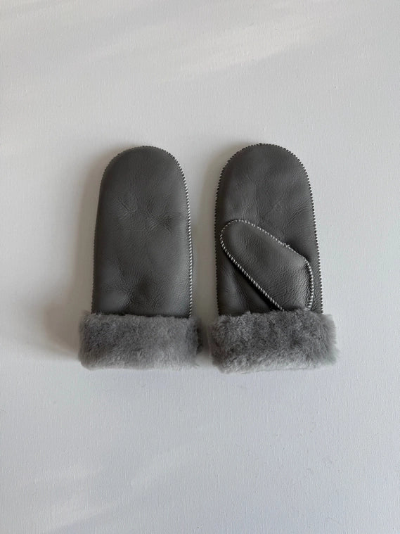 Shearing Lined Mittens - Slate Grey