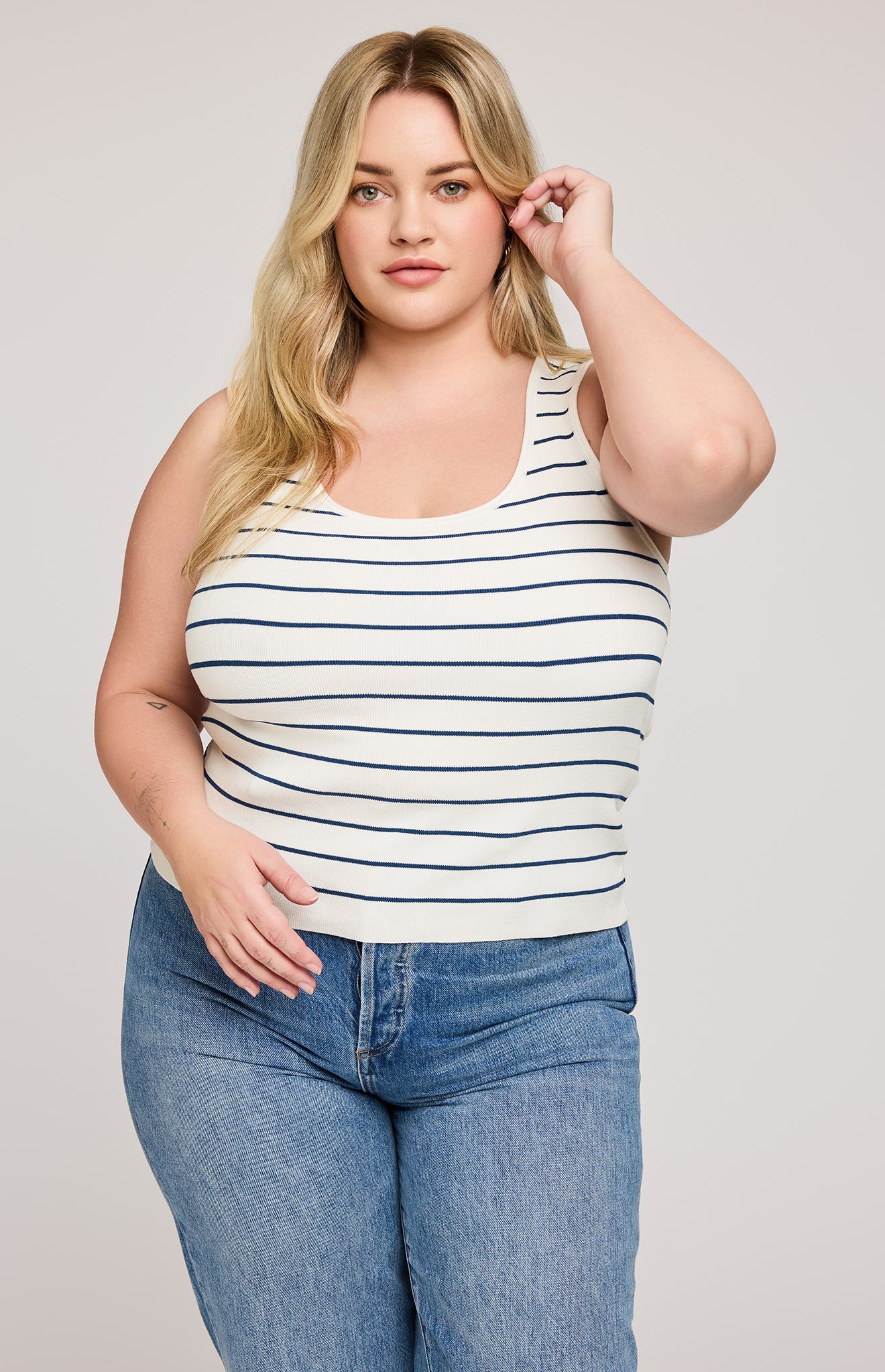 Sierra Tank in Nautical Stripe