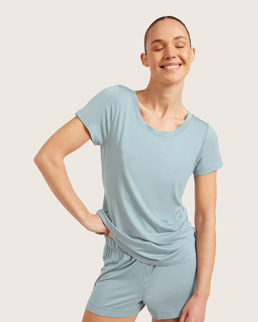 Sleep Tee- Mineral Blue