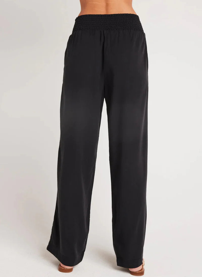 Smocked Wide Leg - Black