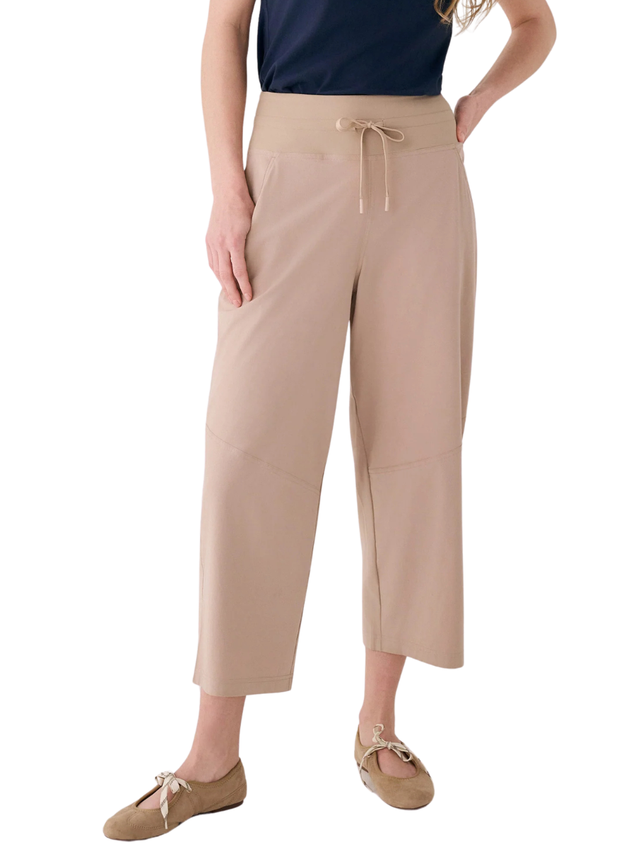 Sofia Crop Pant - Sandstone