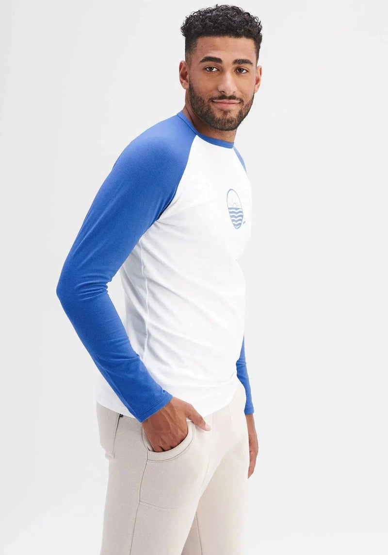 Solis Baseball Long Sleeve by Message Factory in White