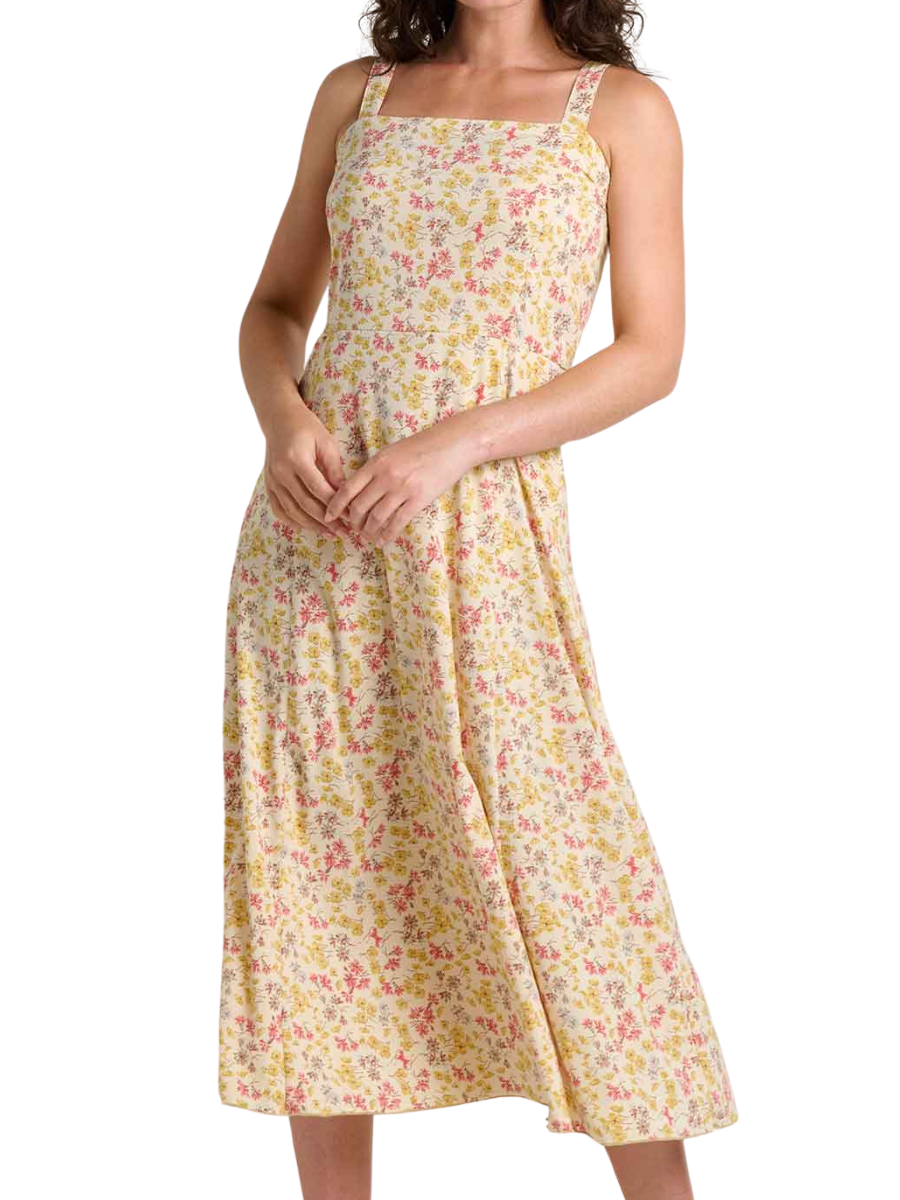 Sunkissed Tank Midi Dress- Barley Print