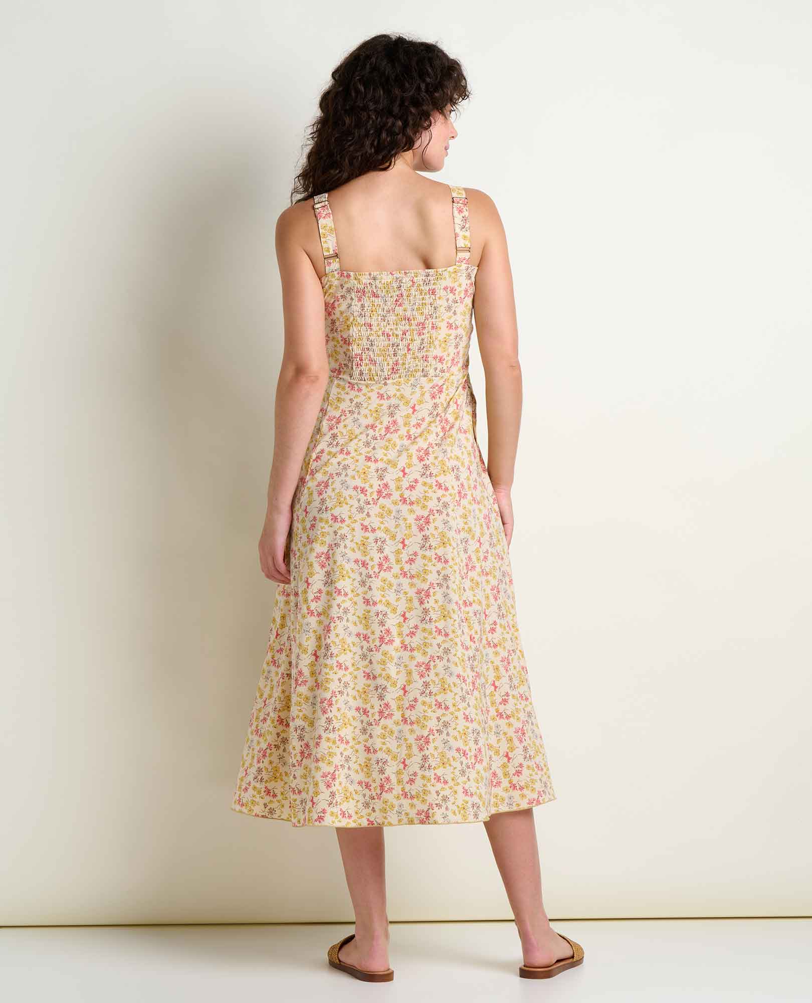 Sunkissed Tank Midi Dress- Barley Print
