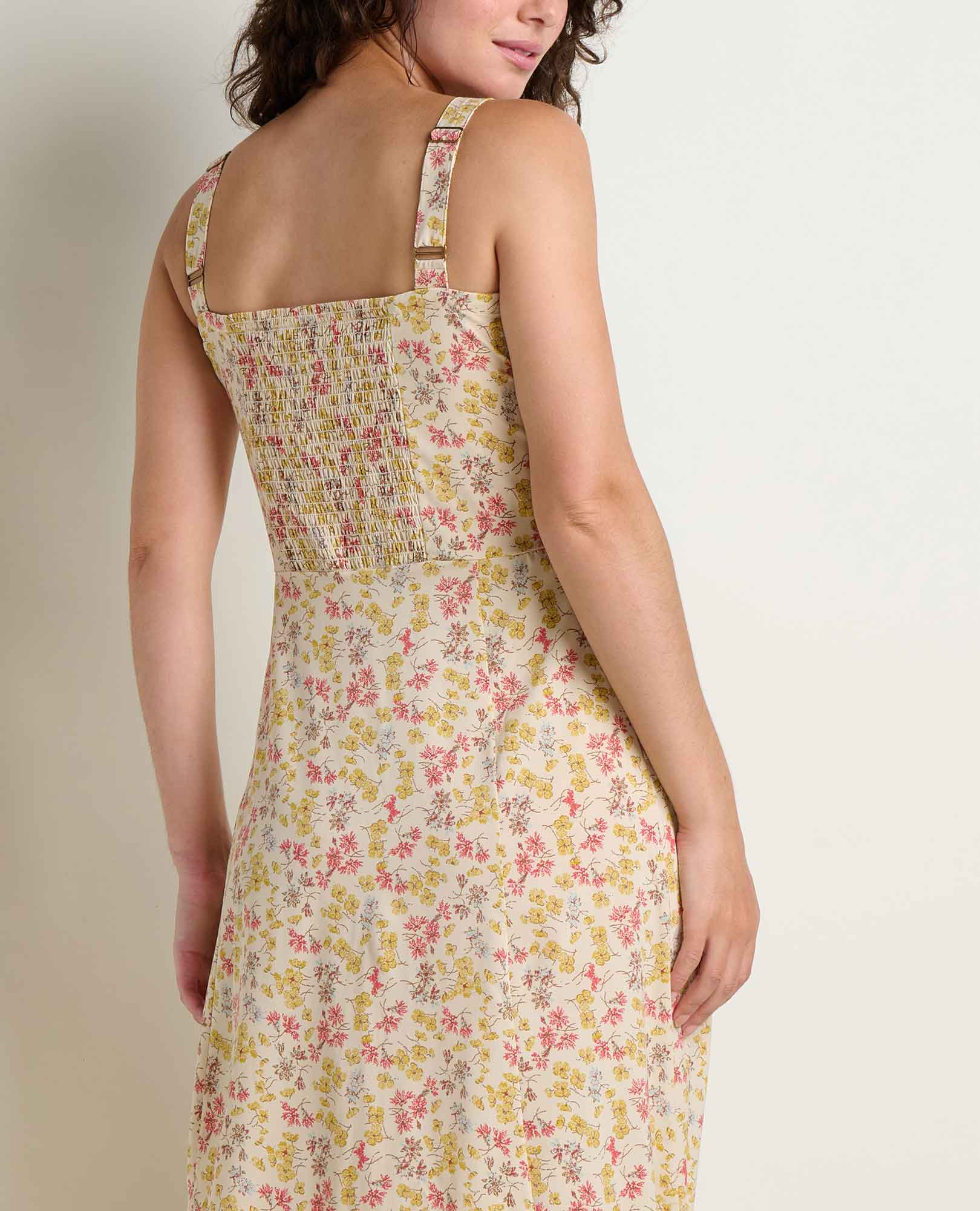 Sunkissed Tank Midi Dress- Barley Print