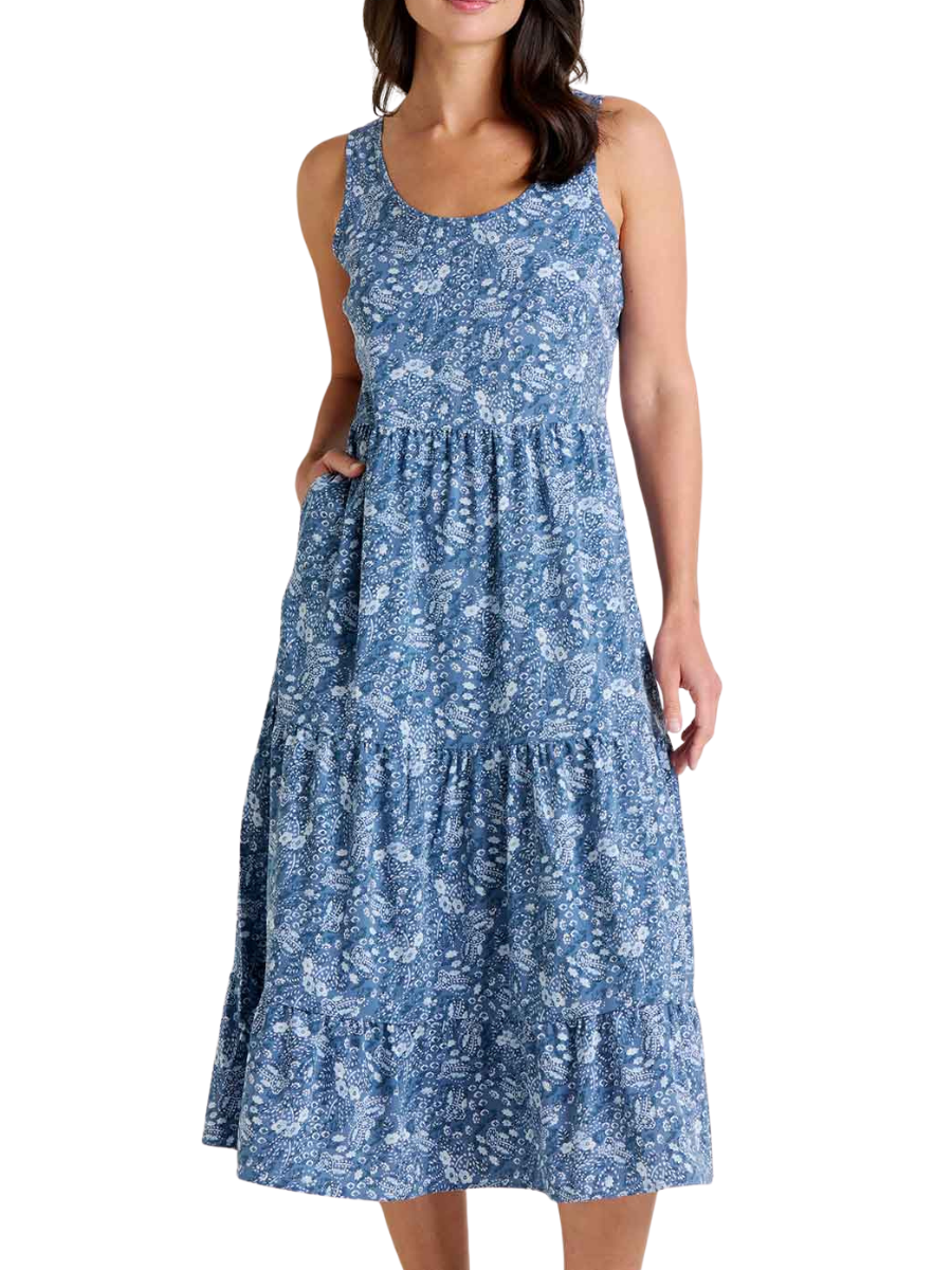 Sunkissed Susana Midi Dress- Canal Print