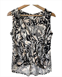 Surplice Tank in Black Print