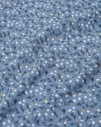 EcoWoven Crepe Skirt in Blue Floral