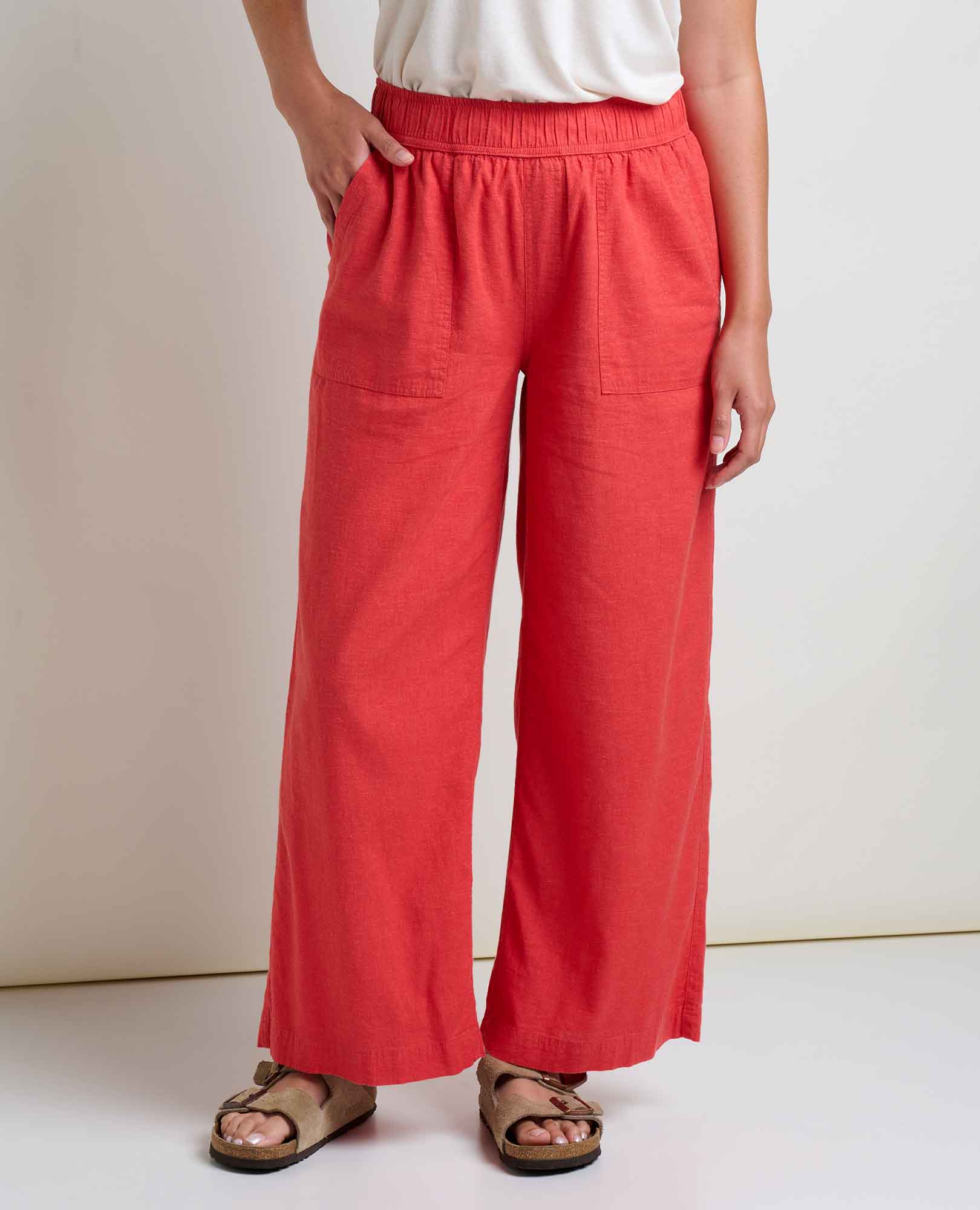 Taj Hemp Wide Leg - Salamander