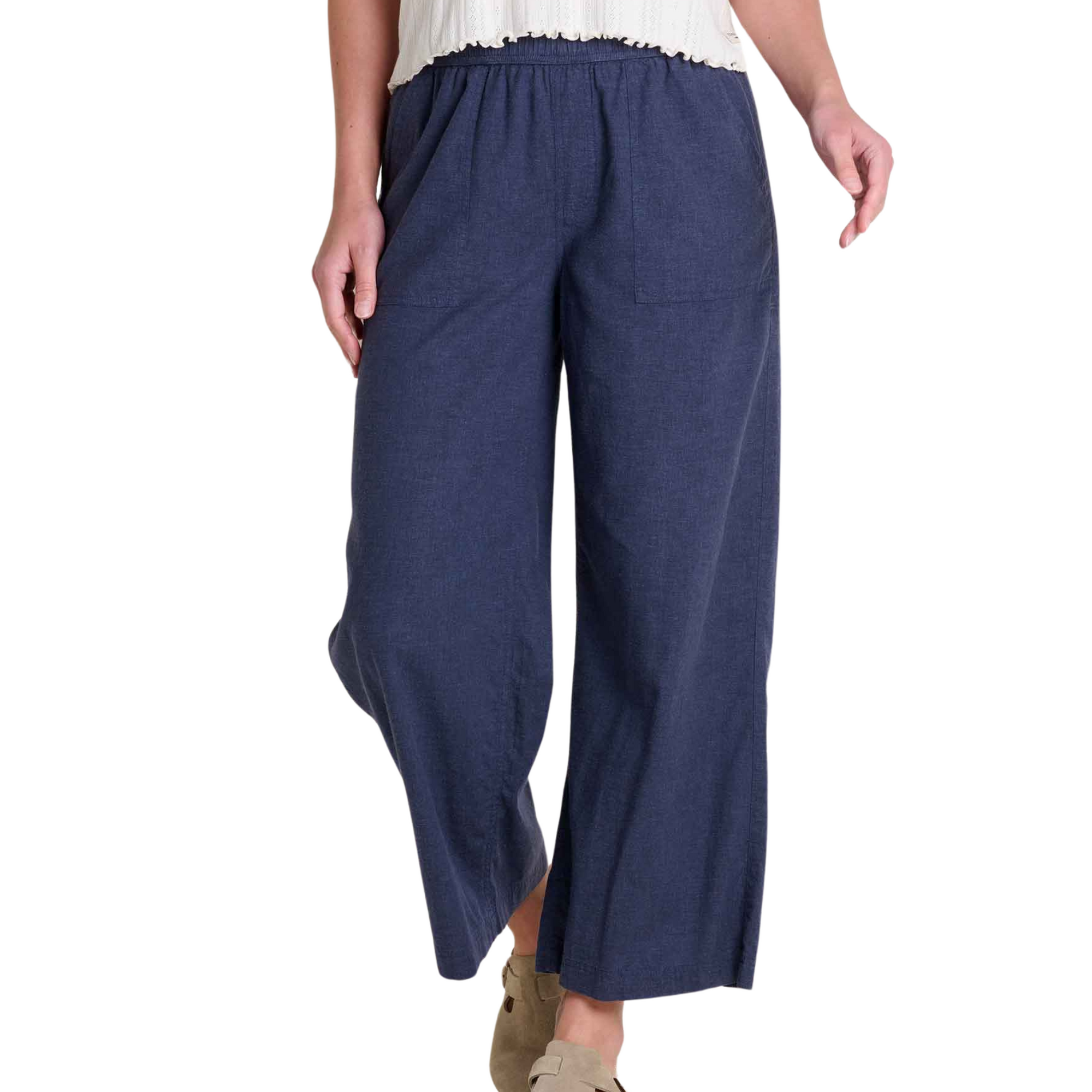 Taj Hemp Wide Leg - True Navy