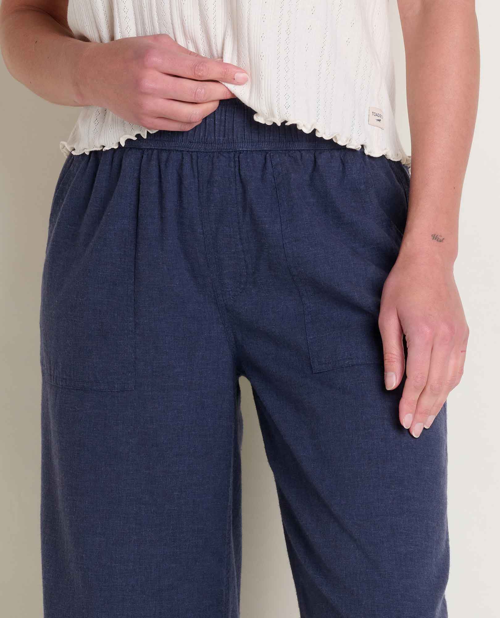 Taj Hemp Wide Leg - True Navy