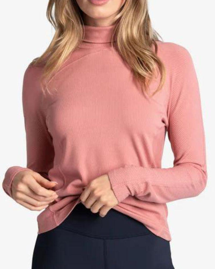 Traverse Turtle Neck in Peony