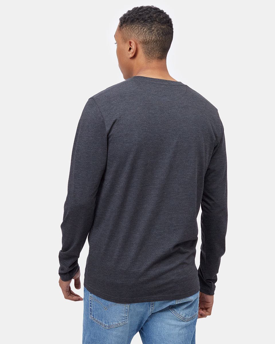 Treeblend Long Sleeve in Heather Blue