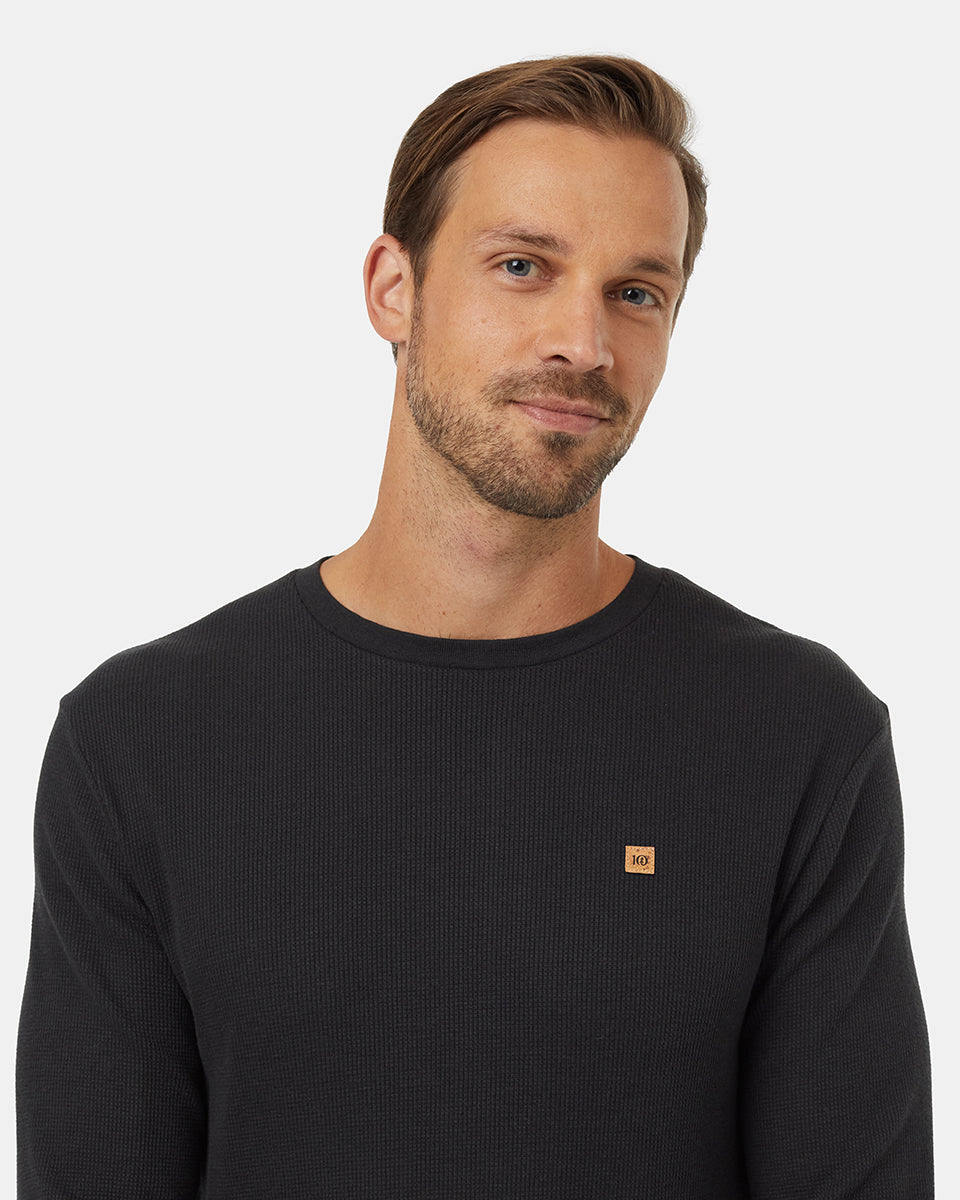 Treewaffle Long Sleeve in Black