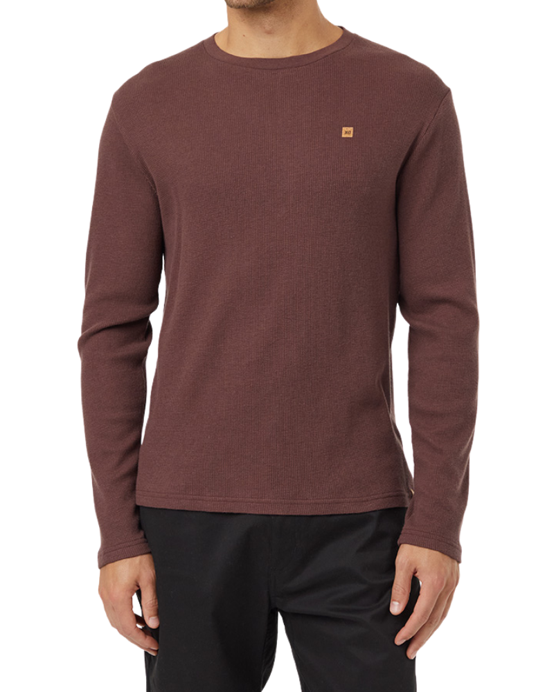 Treewaffle Long Sleeve in Mahogany