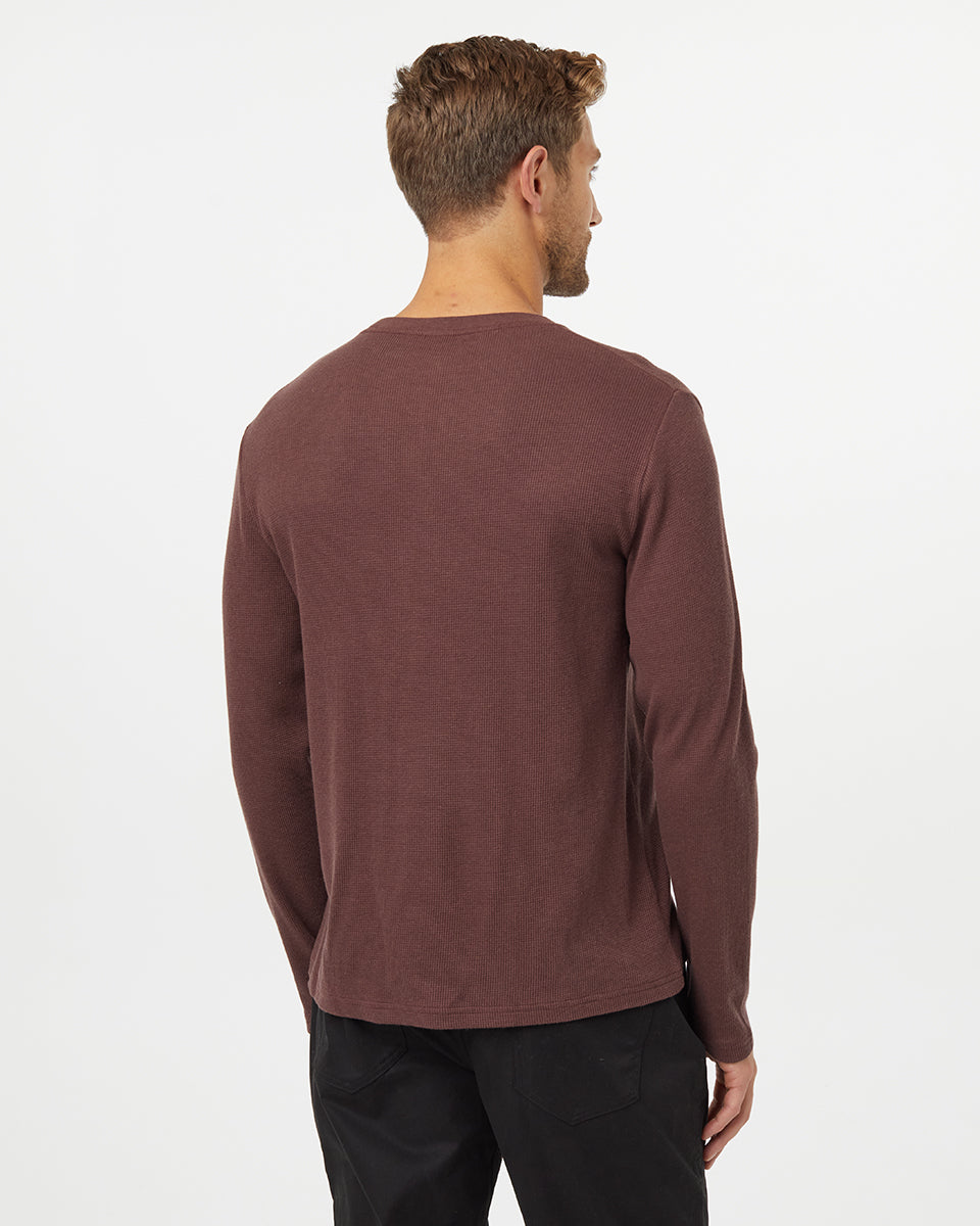 Treewaffle Long Sleeve in Mahogany