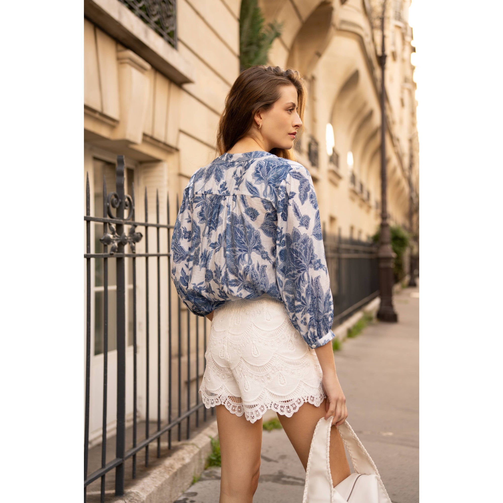 Tropez Viscose Blouse - Blue
