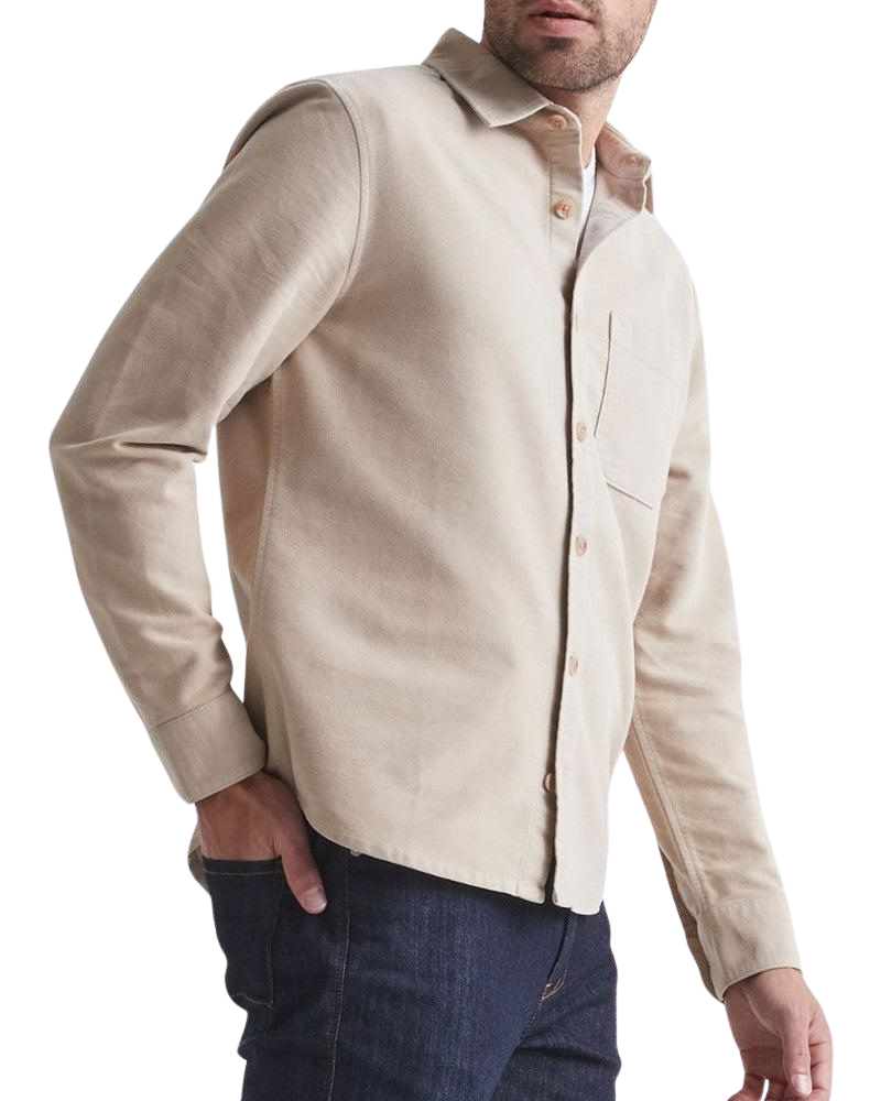 Moleskin Shirt in Almond