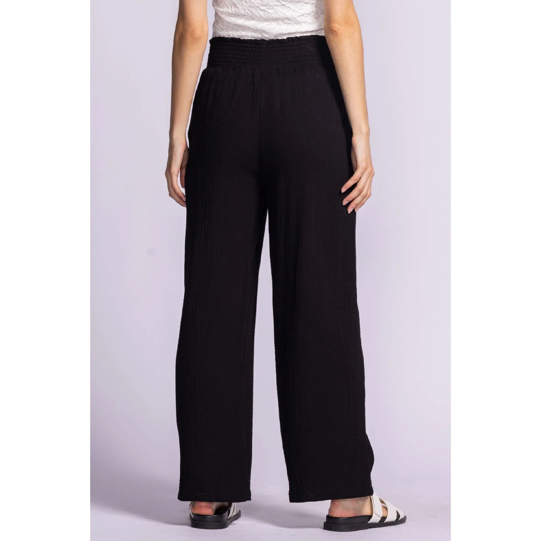 Vail Cotton Gauze Pants - Black