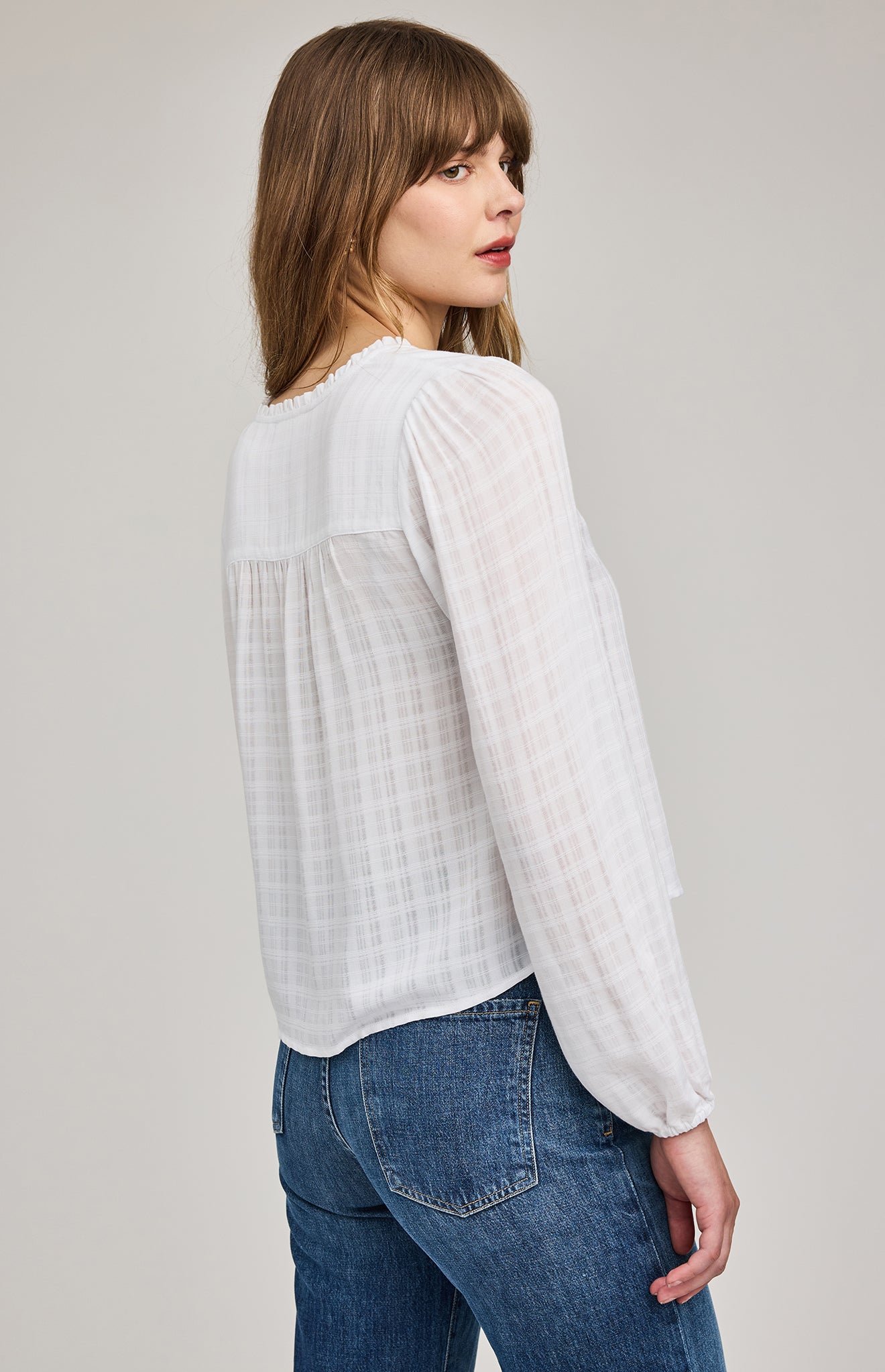 Vanessa Tie Blouse- White