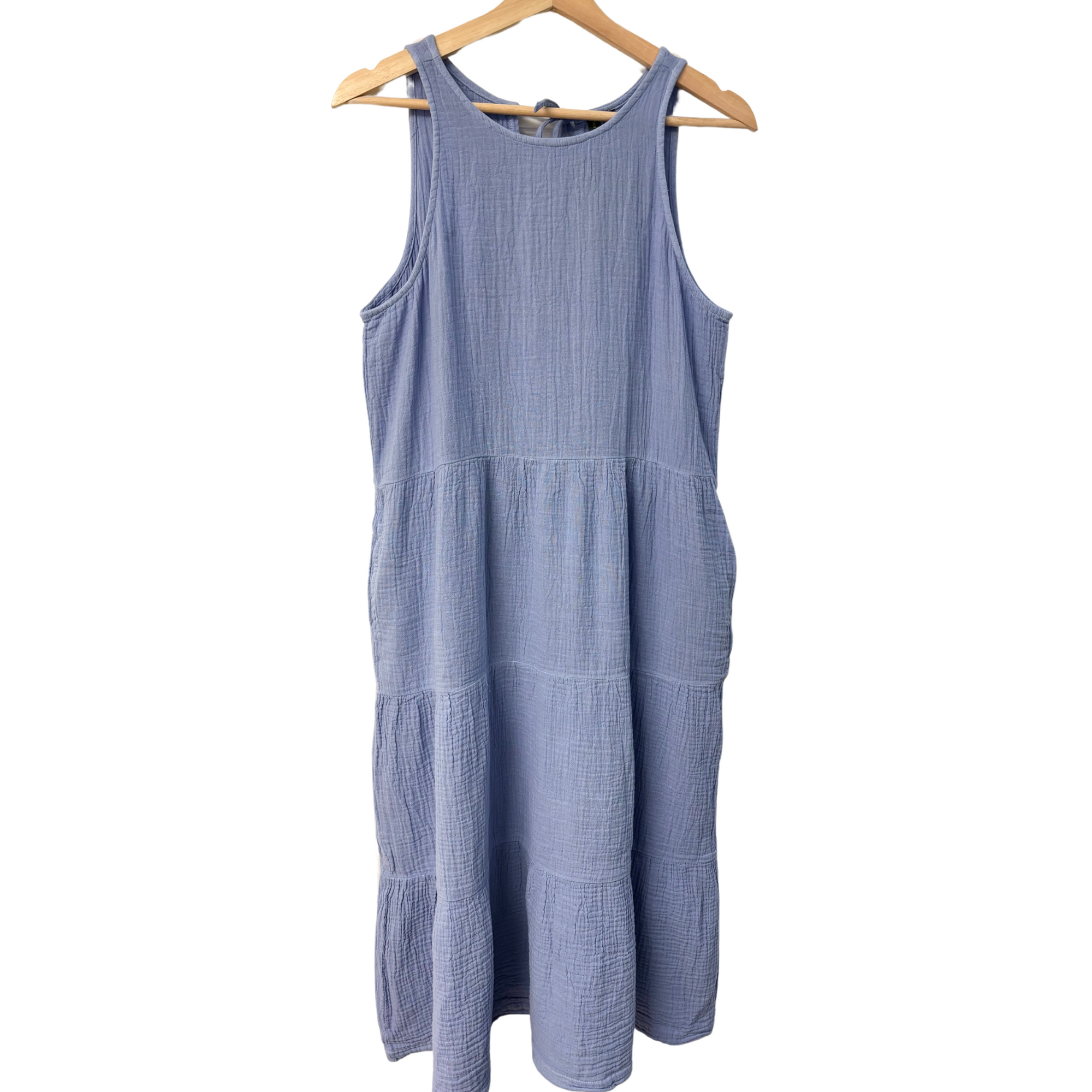 Vickey Cotton Gauze Midi Dress - Lavendar