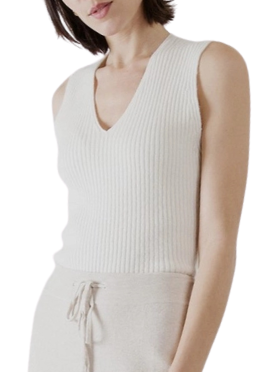 Emi Viscose Tank - Ecru