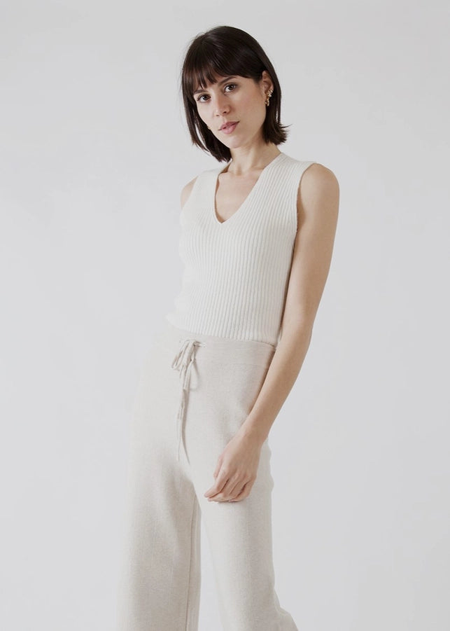 Emi Viscose Tank - Ecru