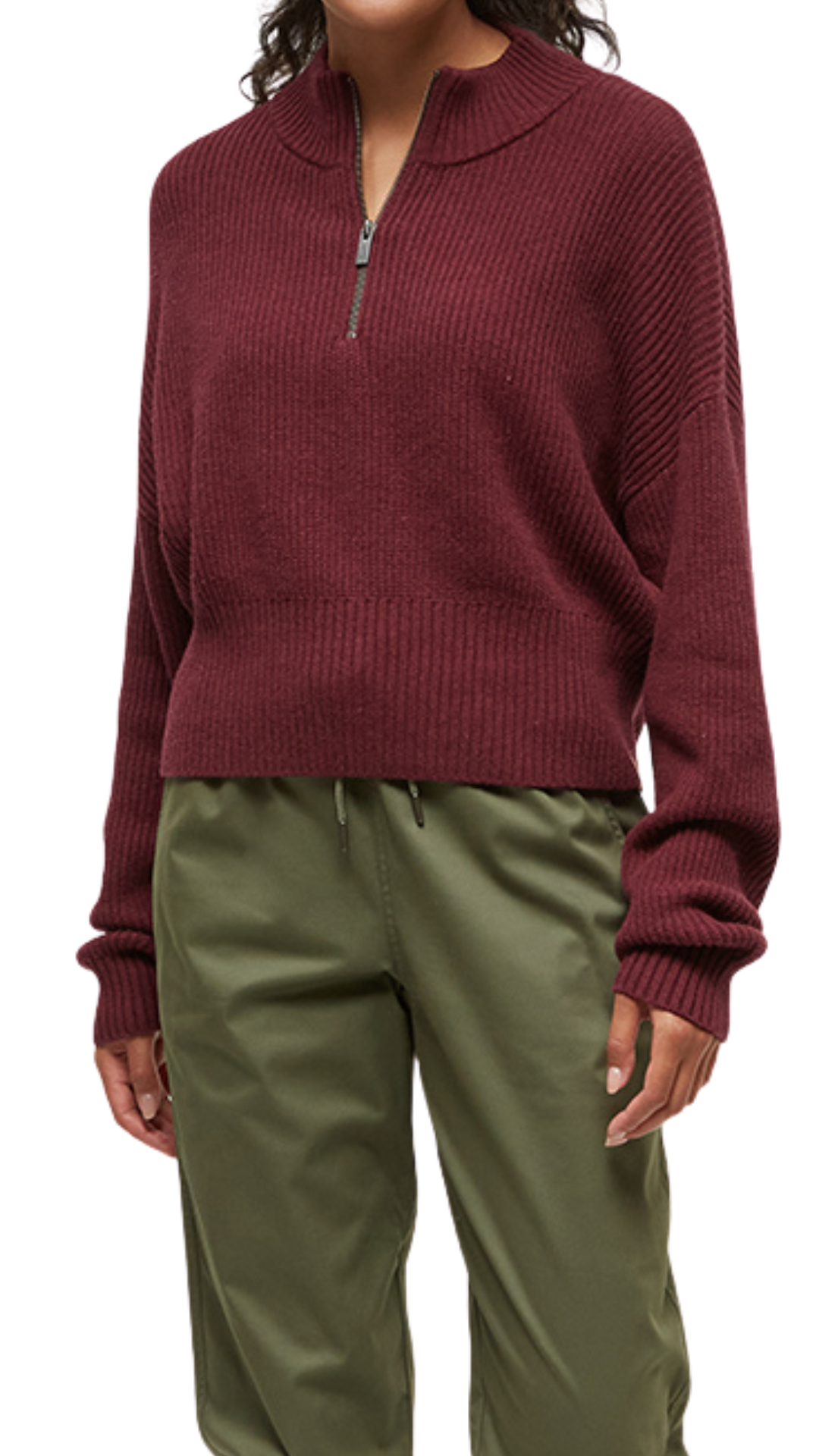 Vista Sweater = Burgundy