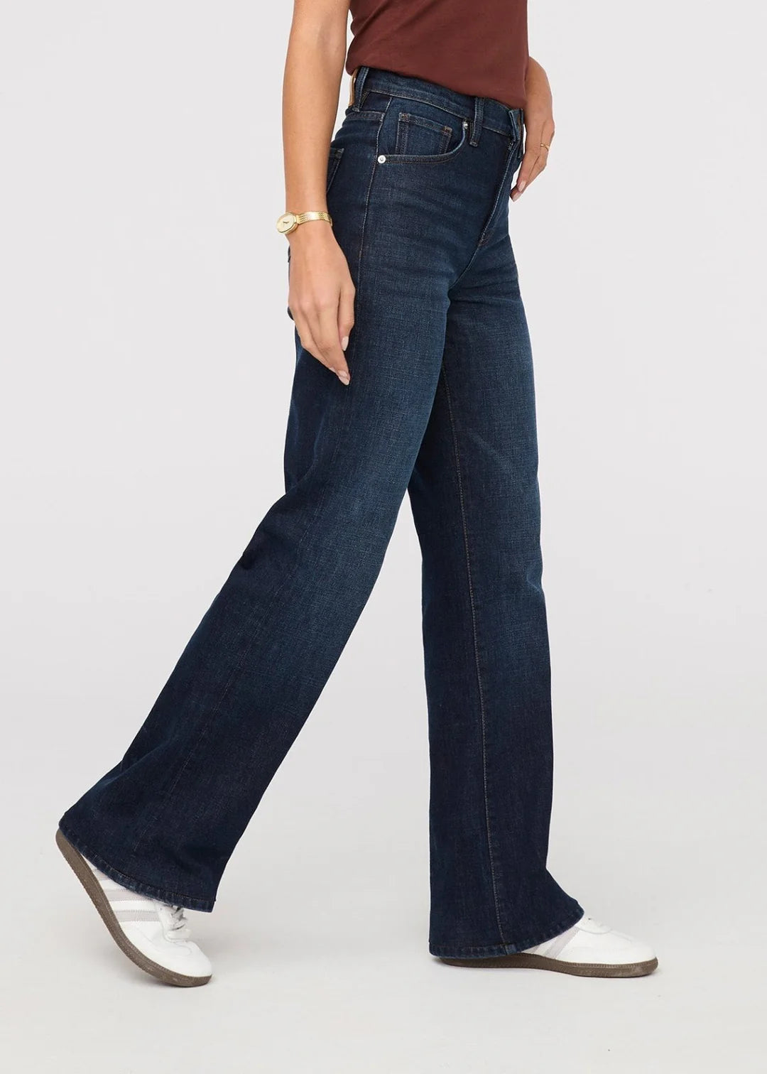 Performance High Rise Wide Leg- Moonlight