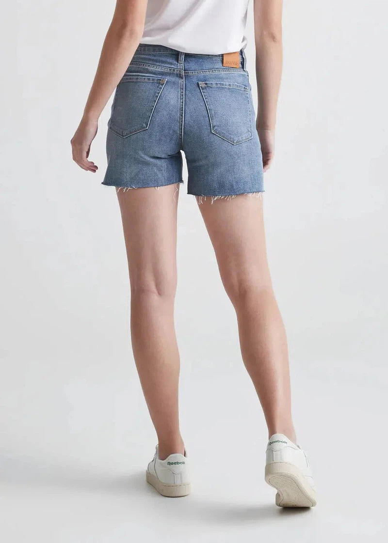 Midweight Denim High Rise Short by DU/ER in Vintage