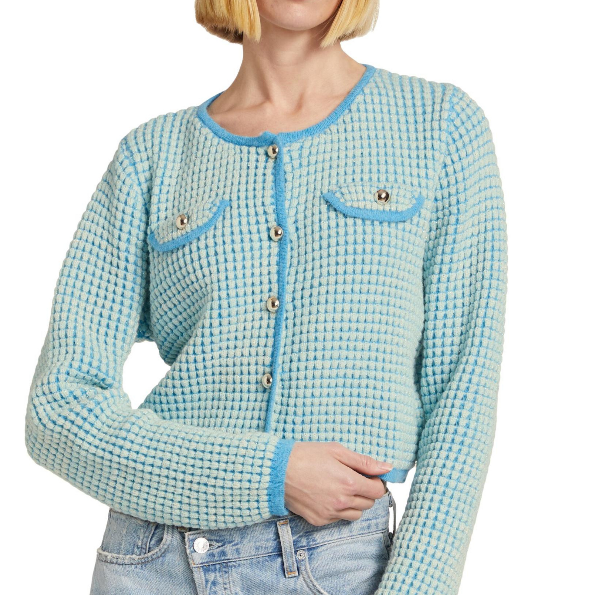 Warm Your Heart Cardigan in French Blue