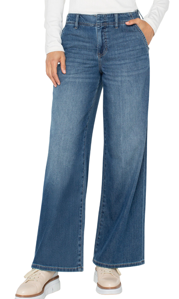 Weekender Wide Leg Denim - Walnut
