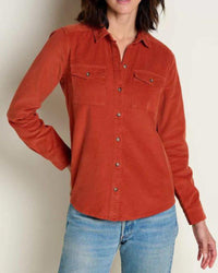Scouter Cord LS Shirt in Cinammon