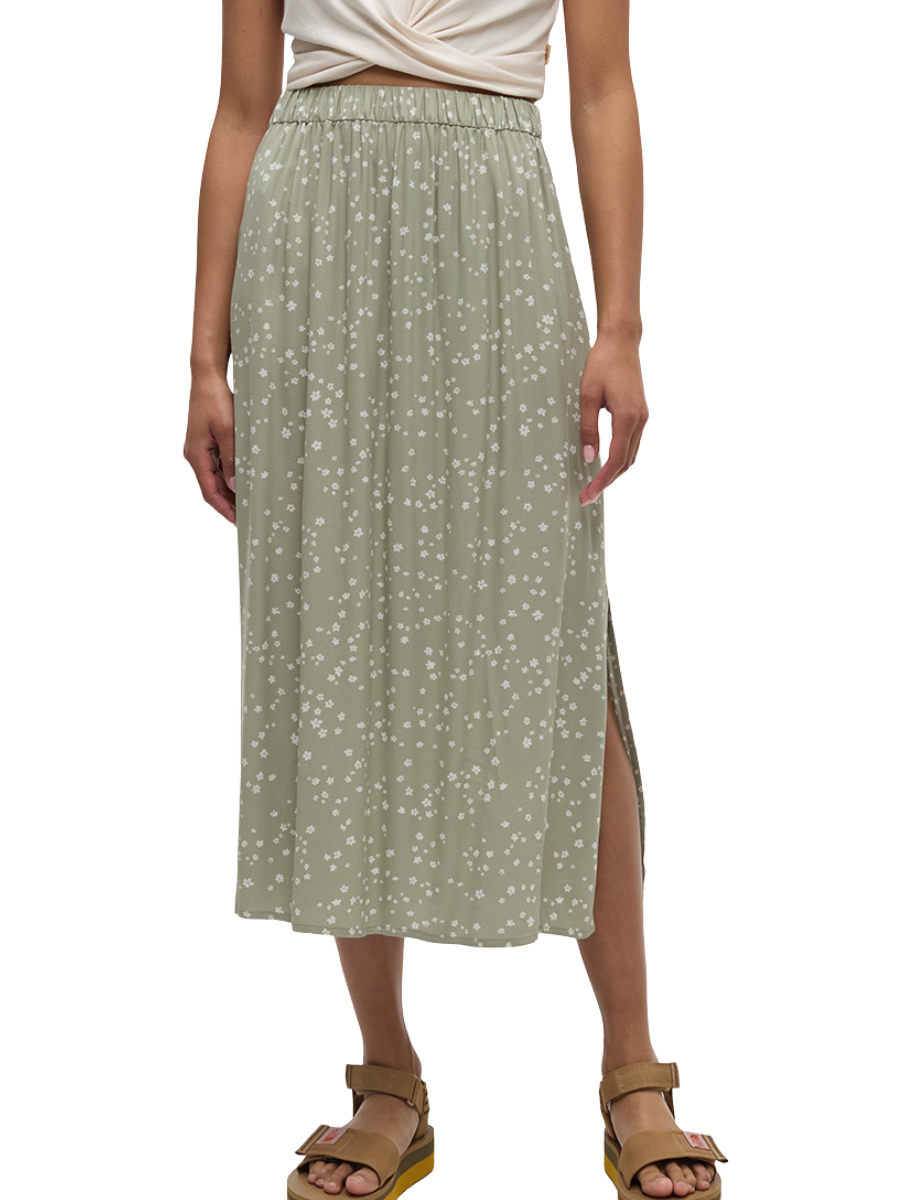 Yaletown Skirt - Moss Green Floral