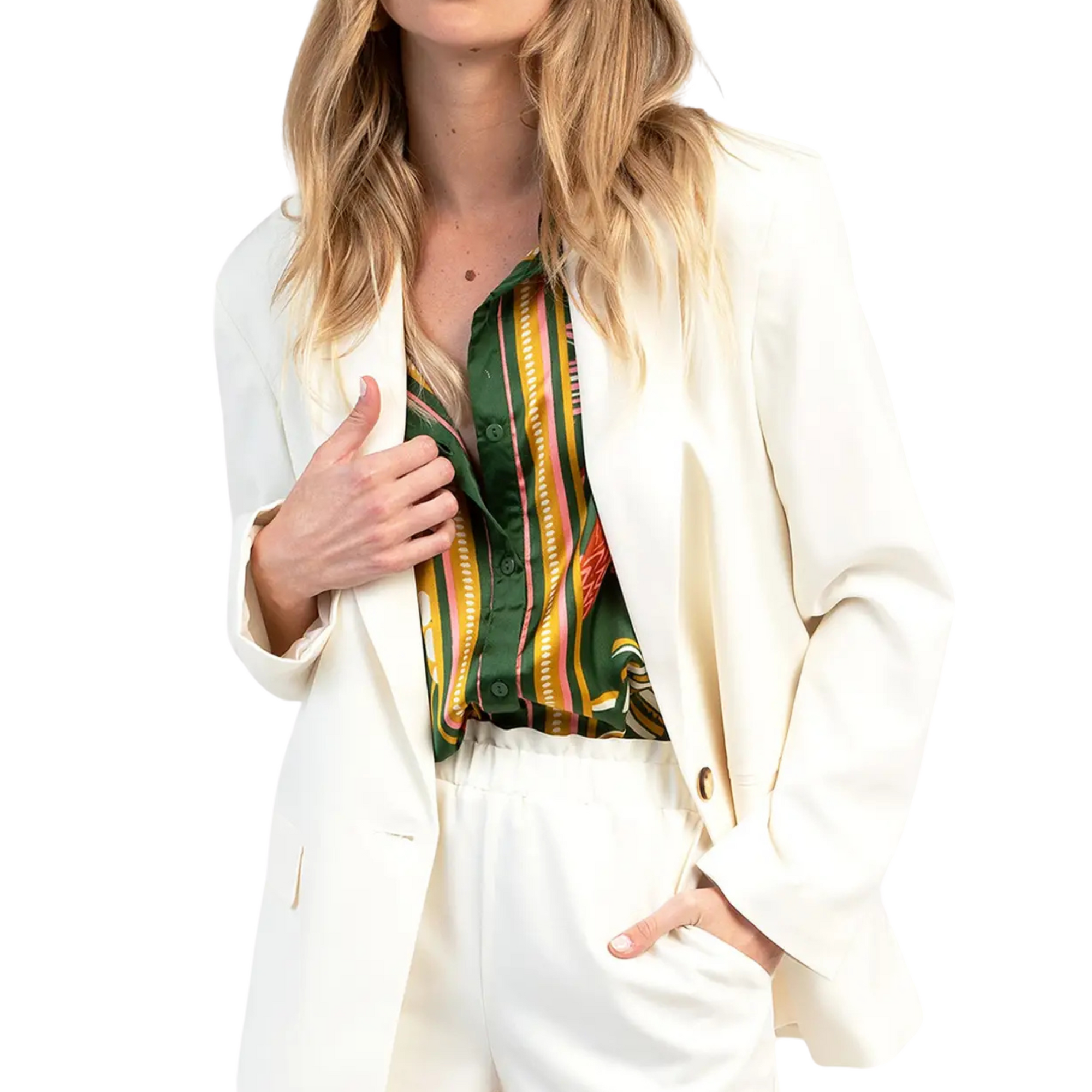 Zoelie Blazer in Ivory