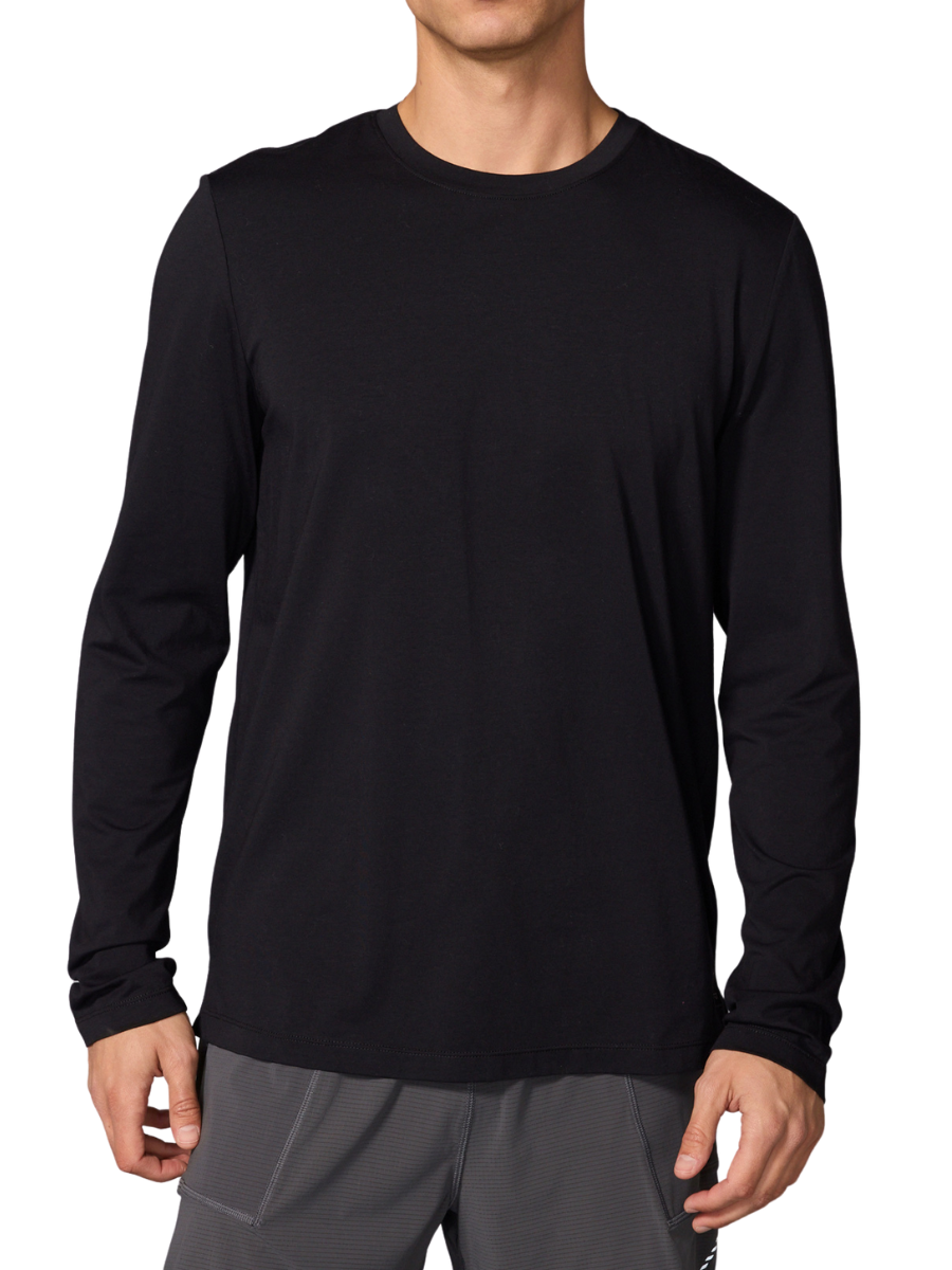 Pima Cotton LS Shirt - Black