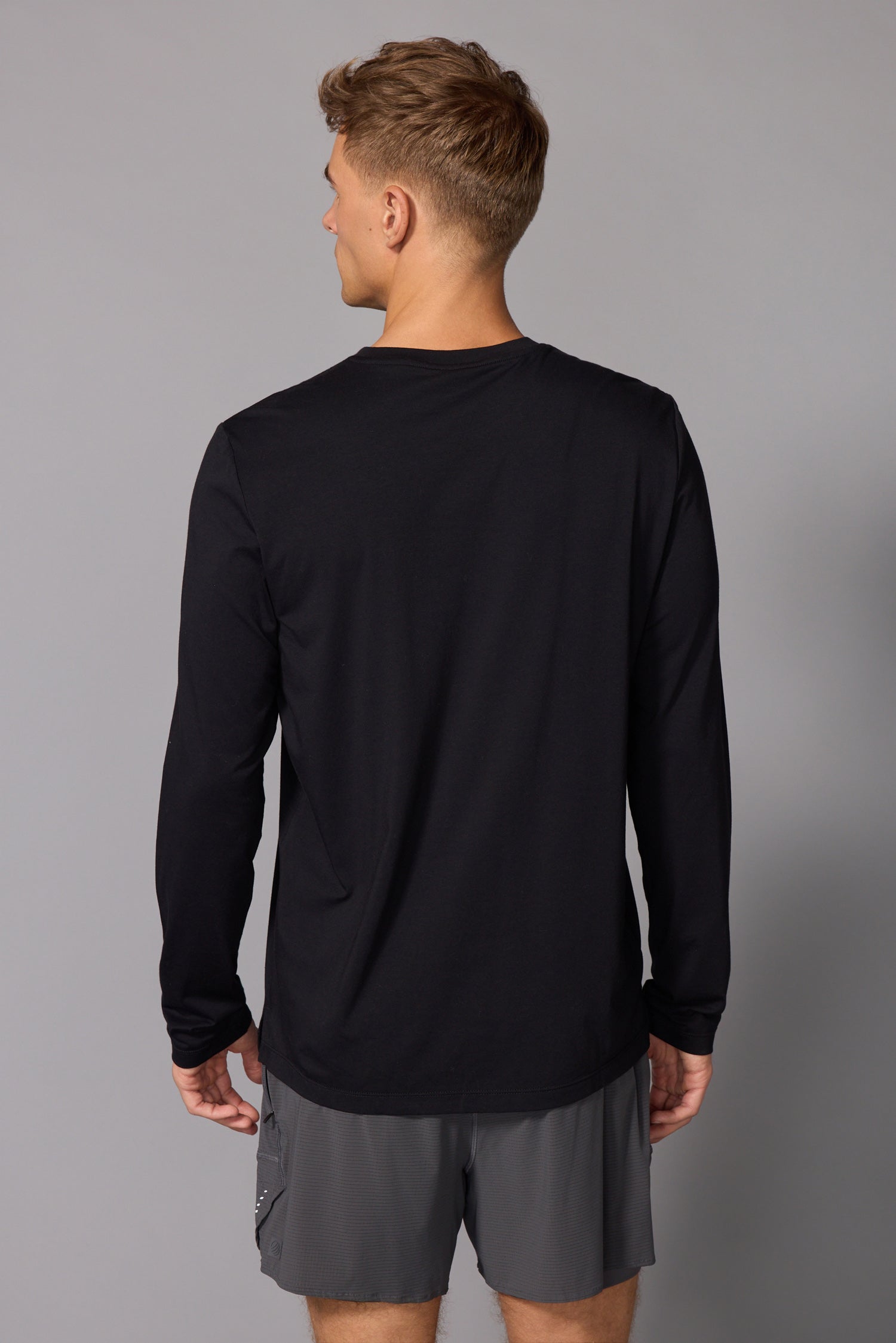 Pima Cotton LS Shirt - Black