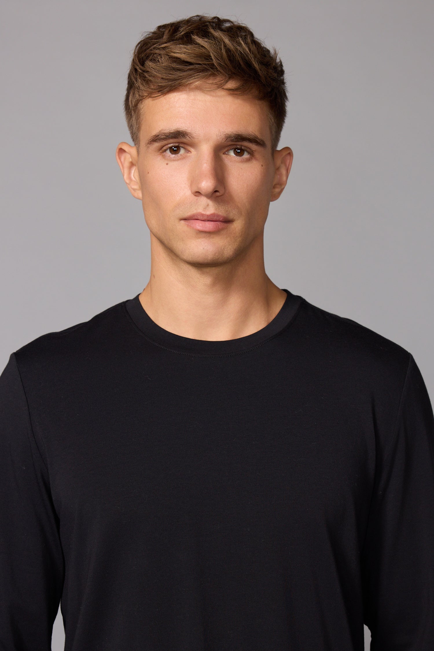 Pima Cotton LS Shirt - Black